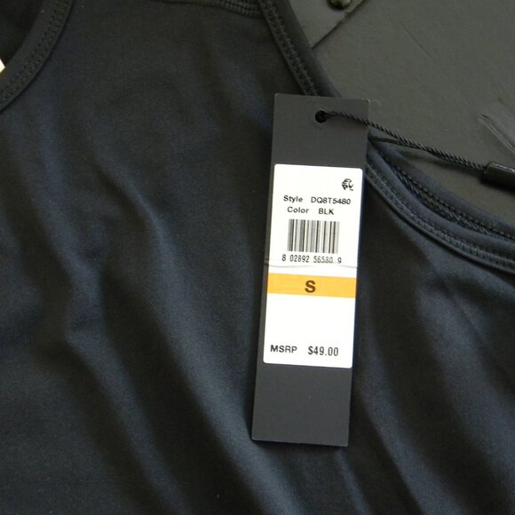 Donna Karan Active Tank Sleeveless Black Mesh Athletic Workout Running NW - Picture 12 of 13